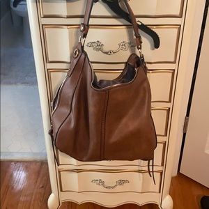 Brown slouch purse